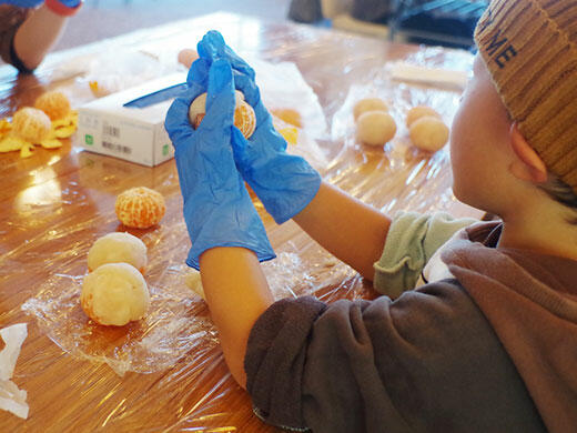 三ヶ日みかん大福つくり