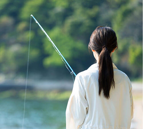 ちょっと早めにホテルに到着。釣りを楽しむ