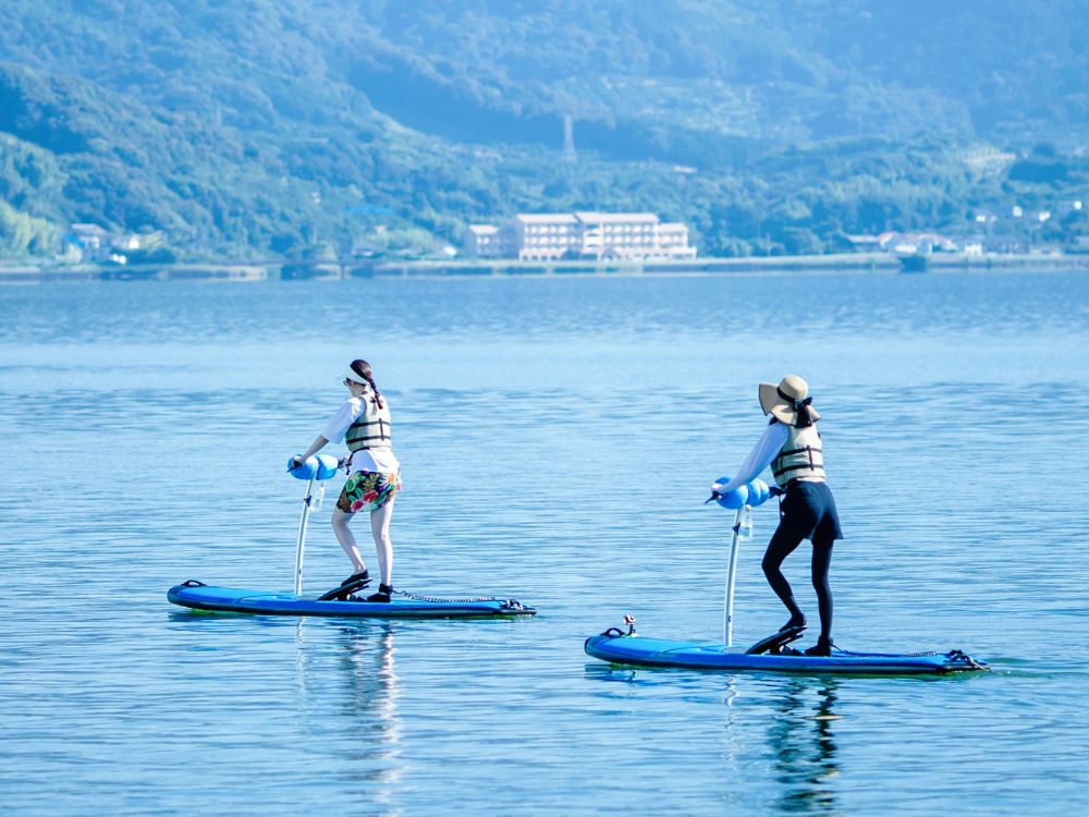 浜名湖でのSUP体験